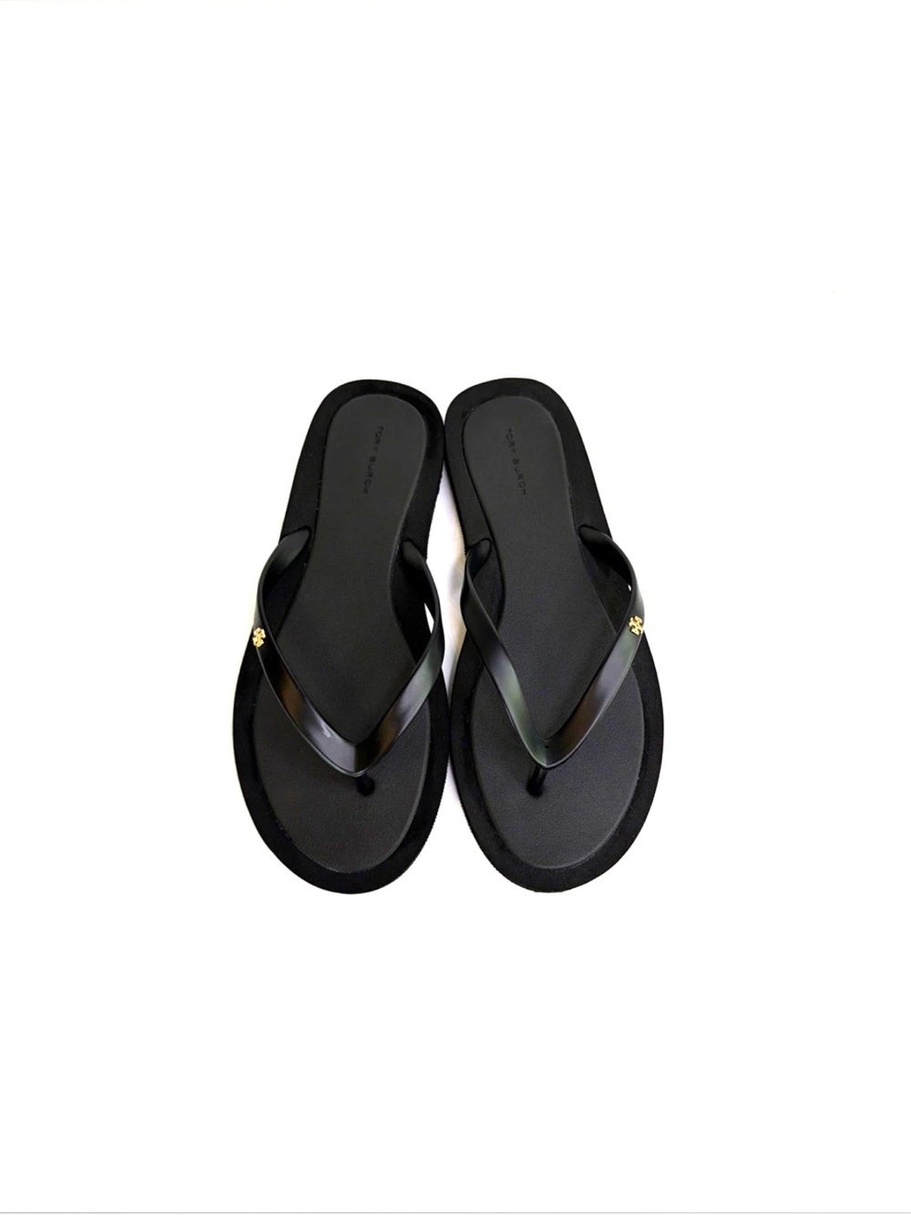 Tory Burch ‘Kira’ Black Padded Flip Flops Women Size 9 M